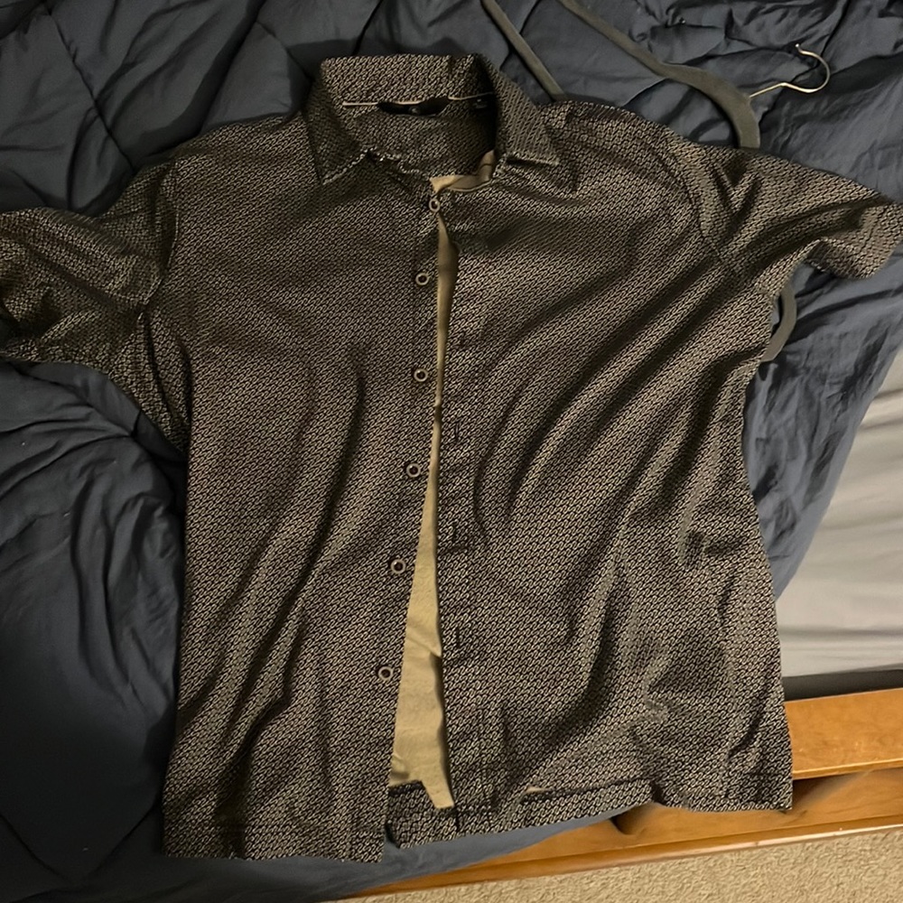 Black and gold polo
